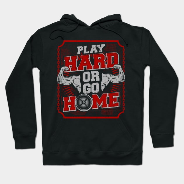 Play Hard Hoodie by Dark Planet Tees